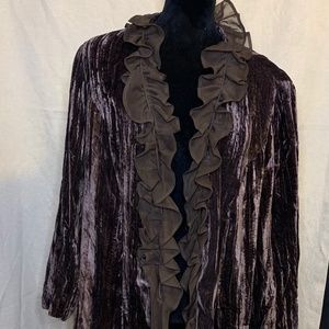 Focus 2000 Brown velour duster Size 18W